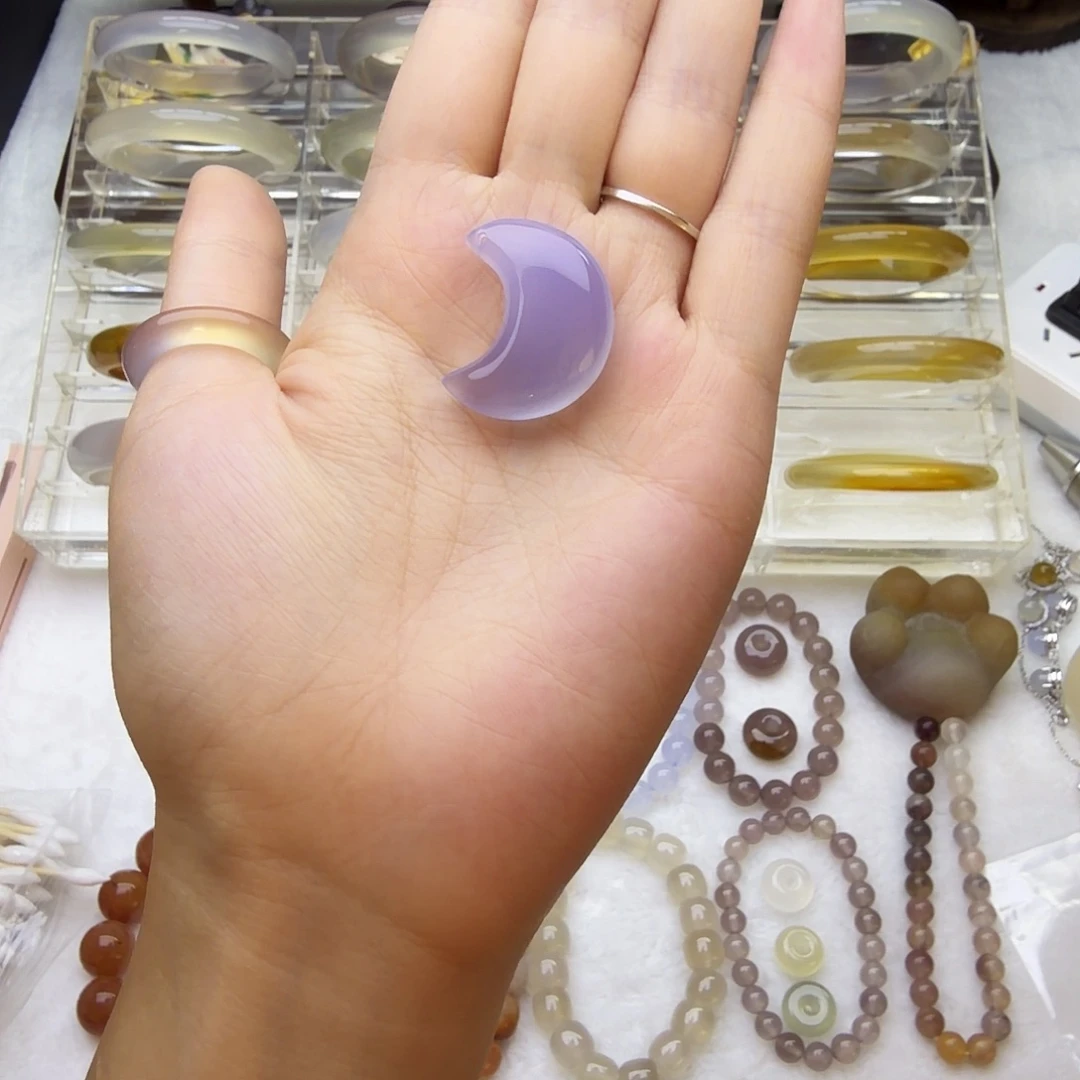 玛瑙/玉髓未镶嵌吊坠(不含链)