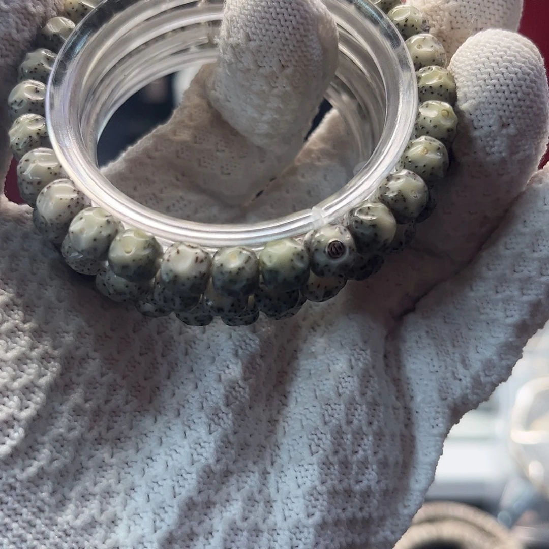 星月菩提手串7.8手工银标无相