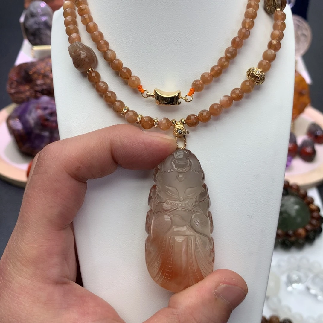 颈饰水晶未镶嵌吊坠