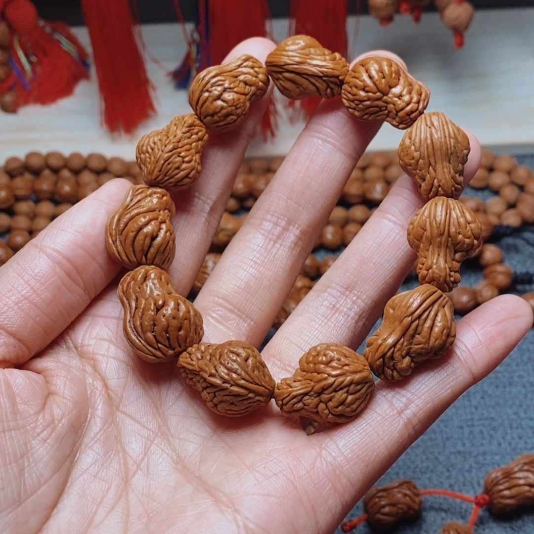 吊坠桃核桃枭手串1