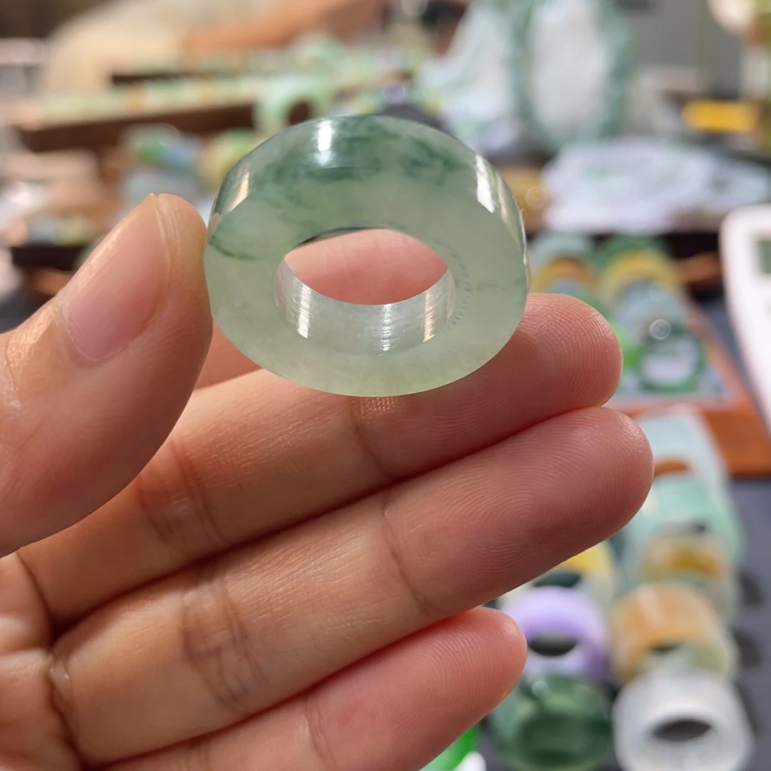 定制翡翠未镶嵌圈口6-18