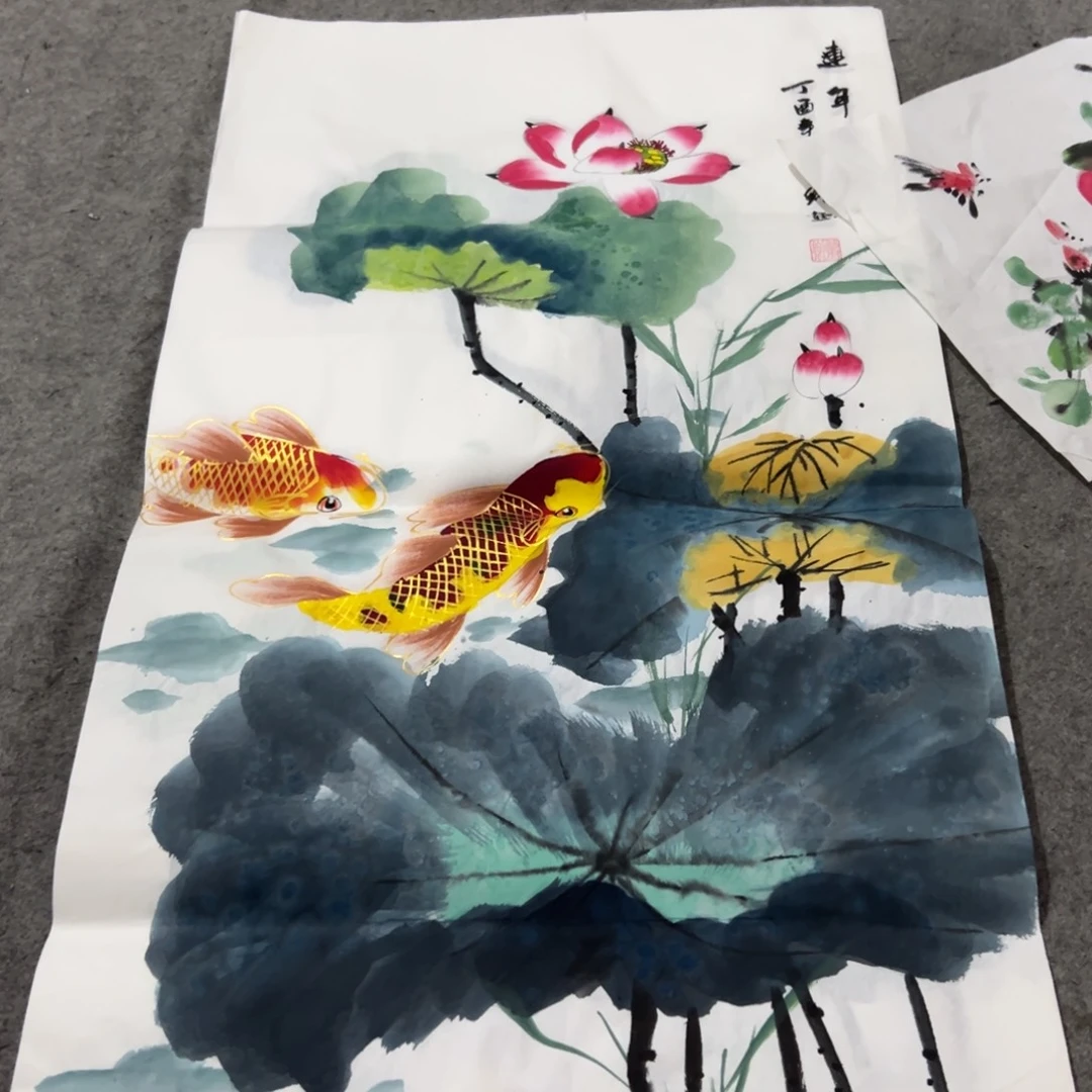 国画国画作品画心一张