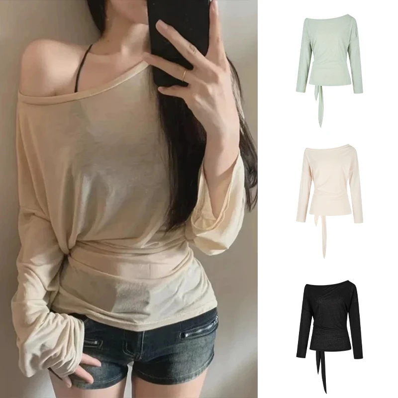 Moses Queen/魔西女王纯欲后背绑带收腰设计感薄款罩衫上衣外搭夏