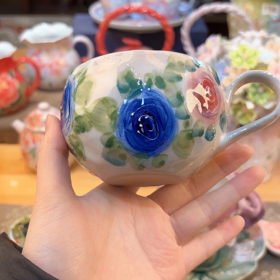 景德镇手绘高温釉下彩陶瓷茶具