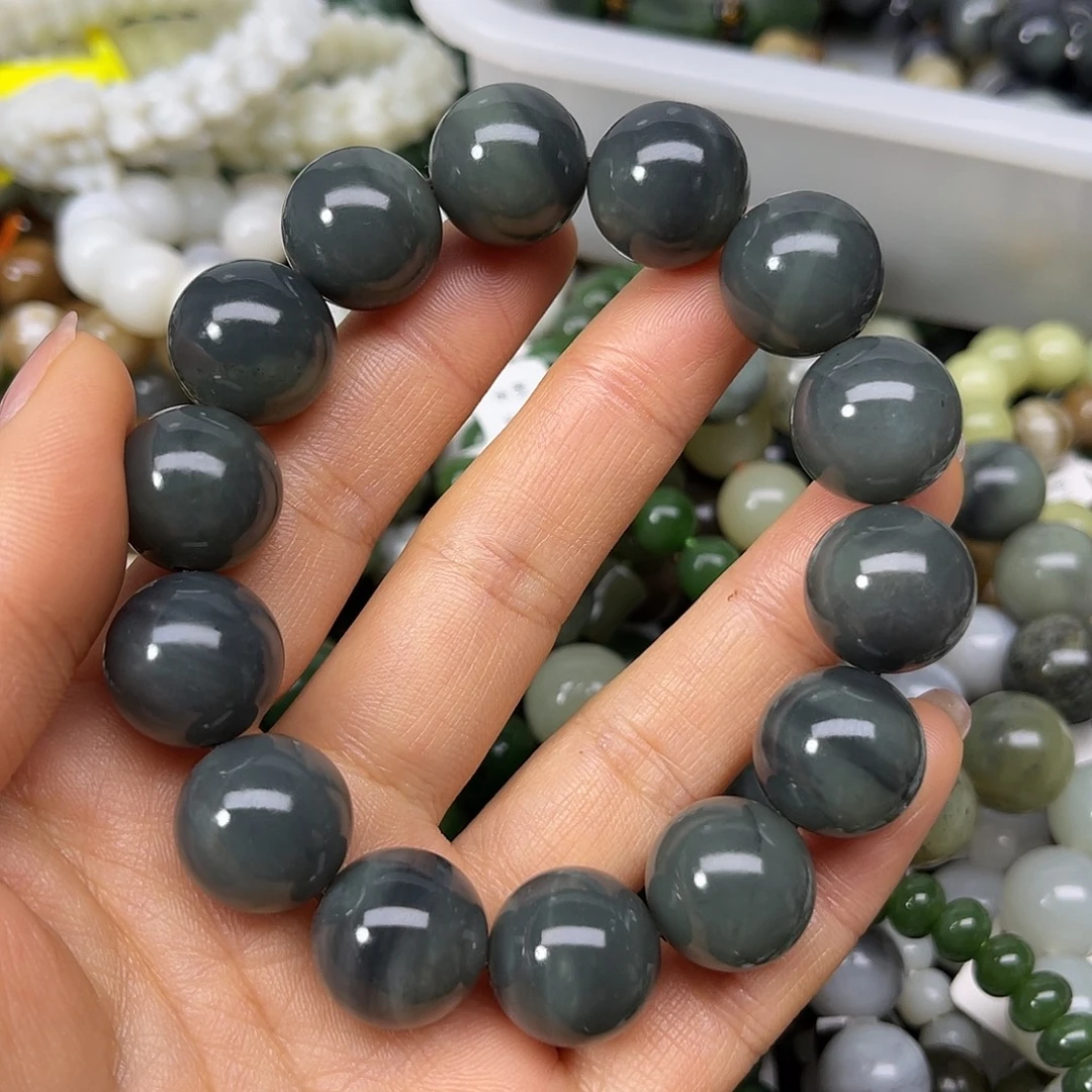 和田玉未镶嵌手链