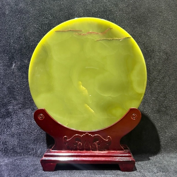 高品质天然玉石30公分平安壁乔迁开业办公室客厅玄关工艺品