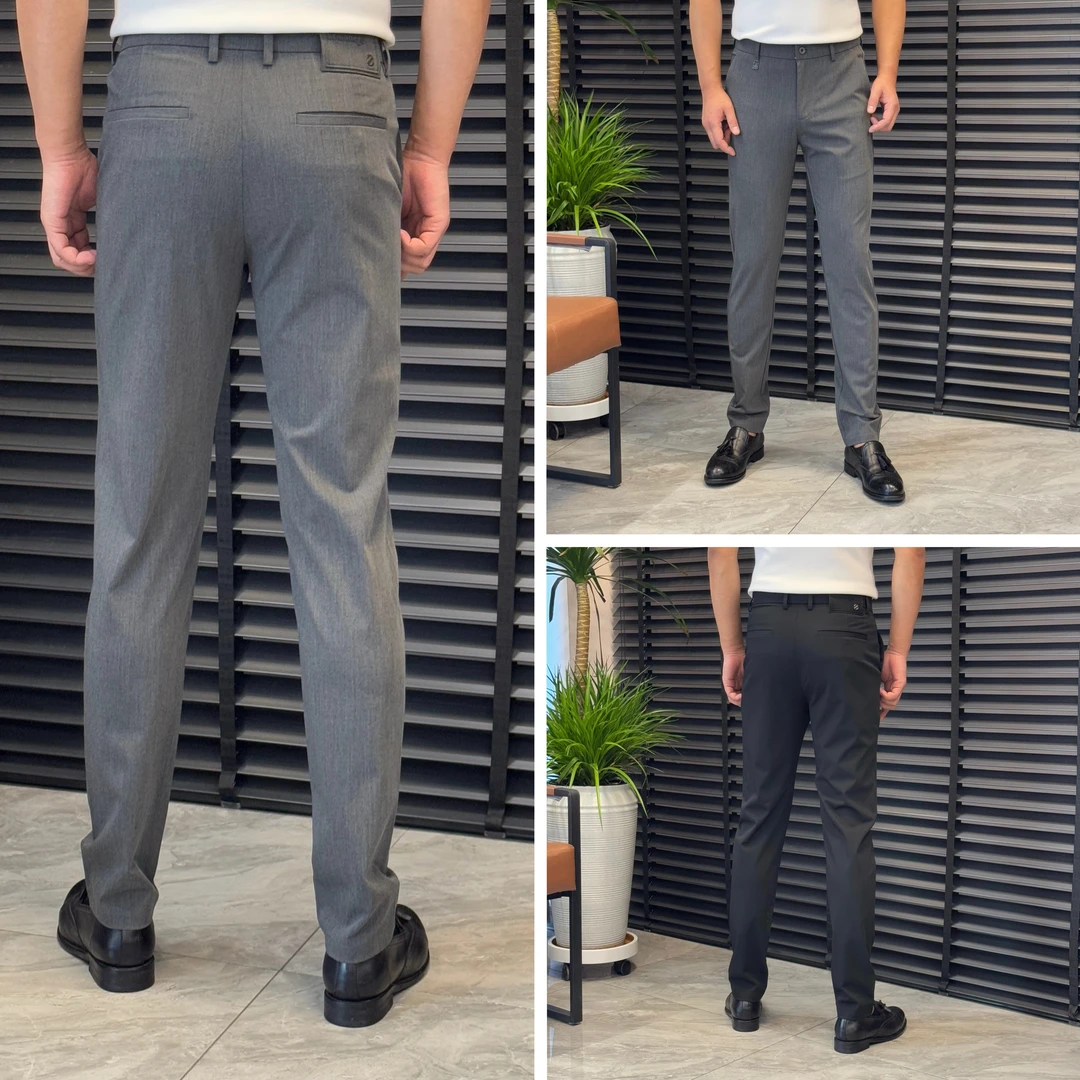 莱赛尔天丝休闲裤 | 259 立体裁剪轻奢级别男士弹力夏小脚裤九分