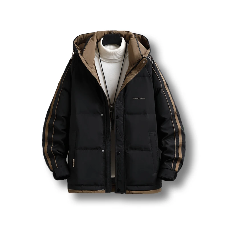 罗杰宾利冬季棉服棉袄厚款棉服百搭棉袄男款潮流时尚外套866706