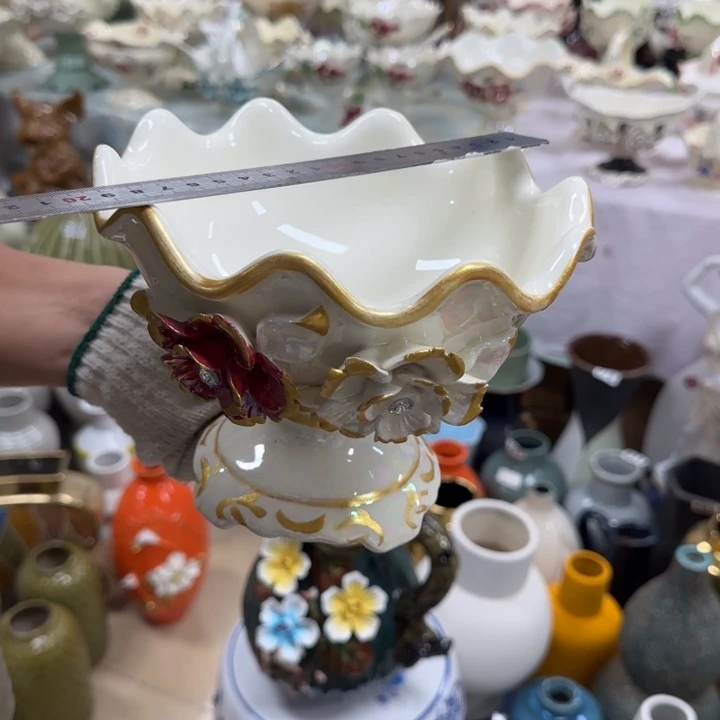 瓷片陶瓷工艺花瓶摆件