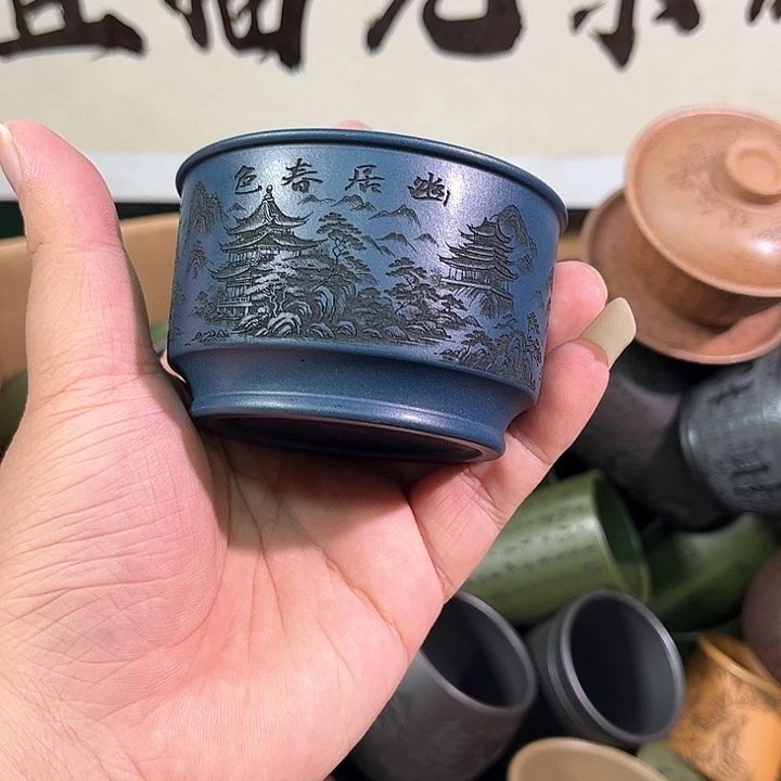 茶杯紫砂全手工紫砂主人杯
