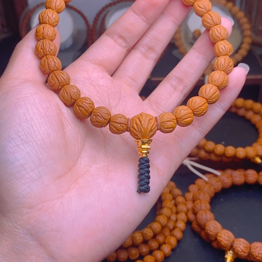 桃核手串龙文桃核10