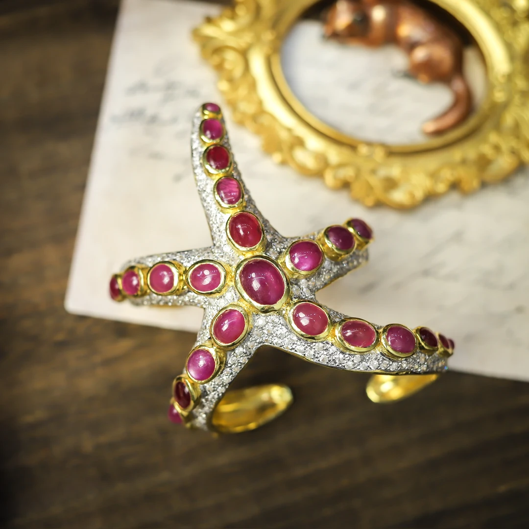 925银手镯 意大利自然主义设计师作品 手镯