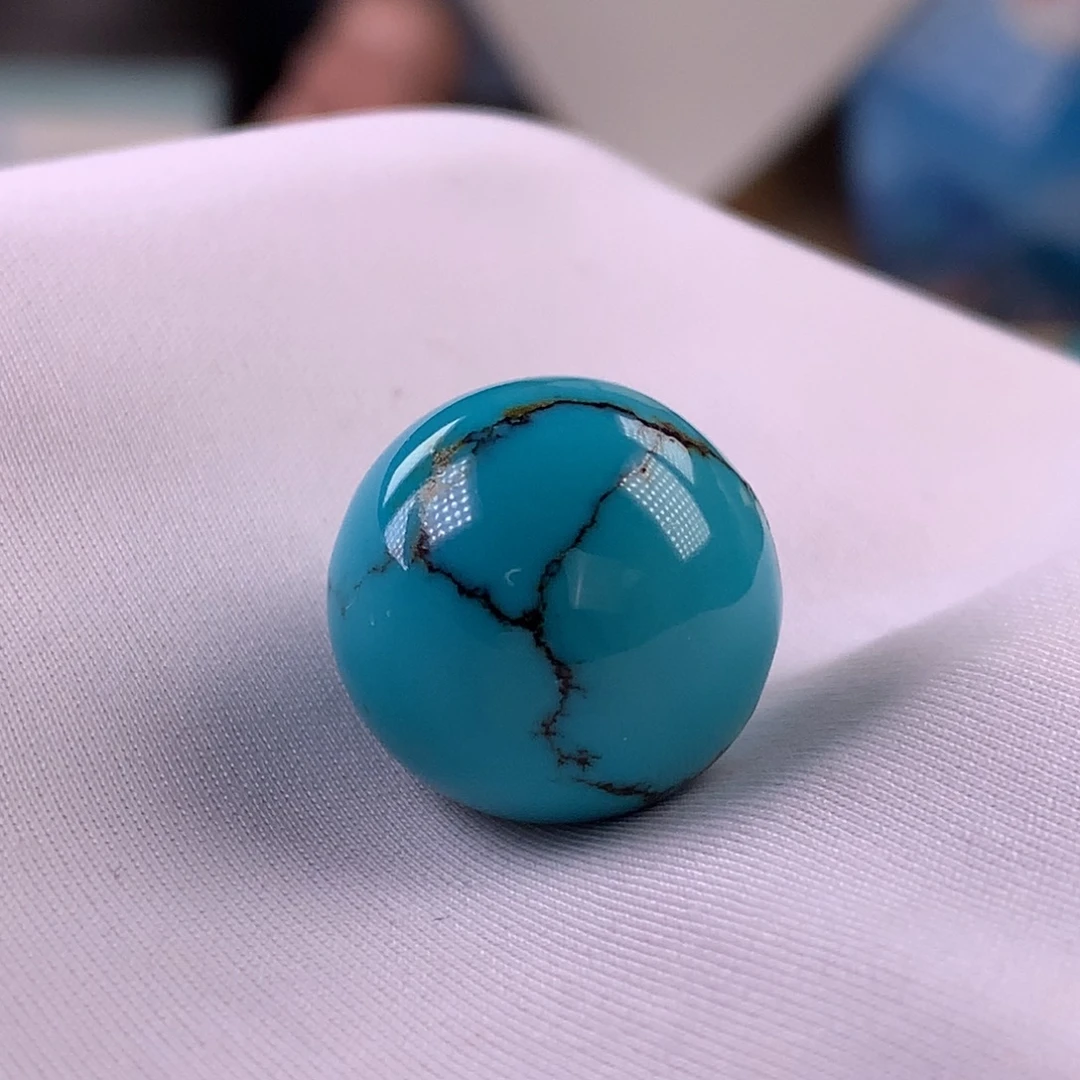 绿松石未镶嵌珠宝奇石17.4mm