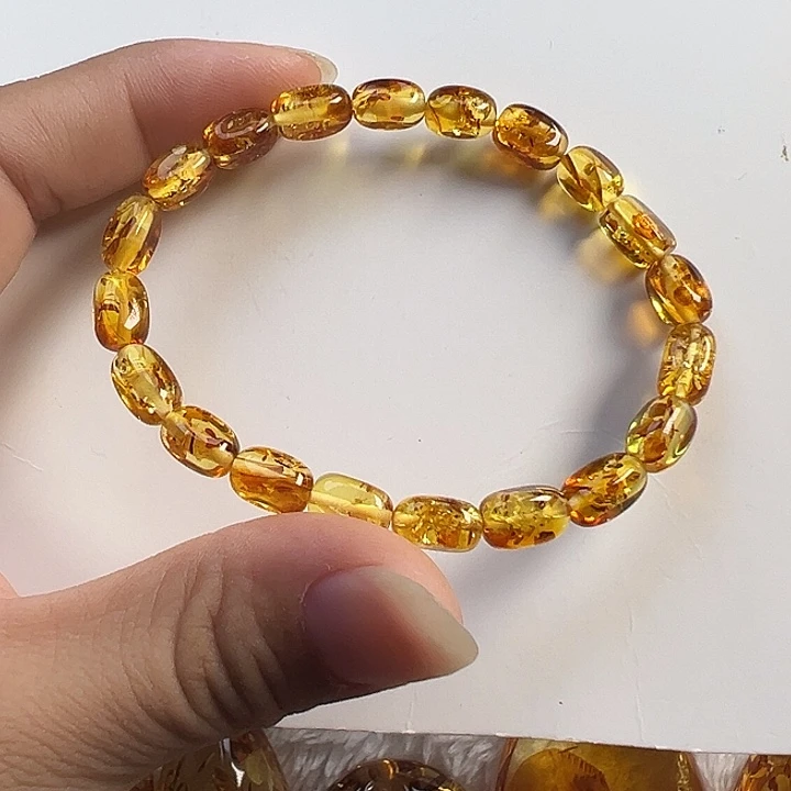 未镶嵌项圈琥珀（花珀）