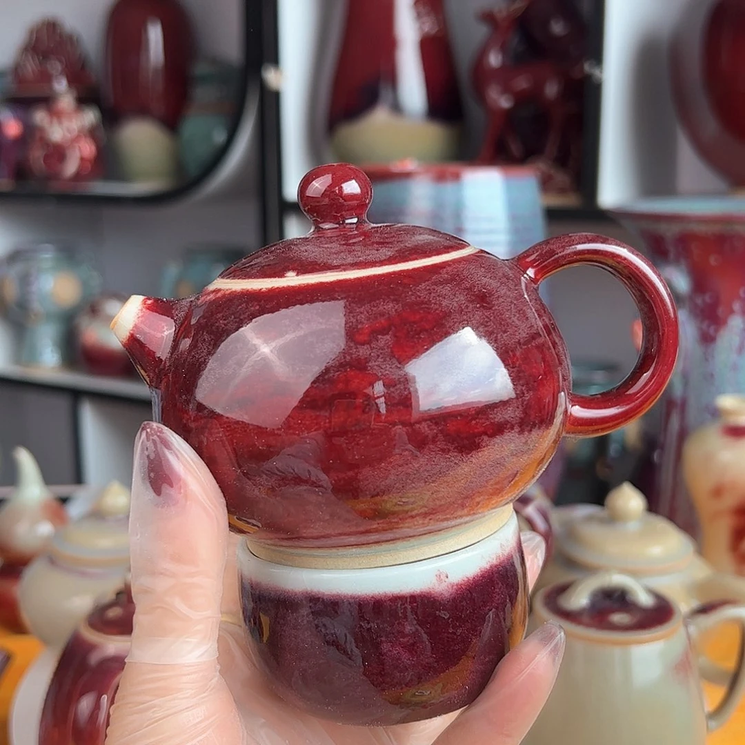 摆件塞**火郑家钧窑摆件