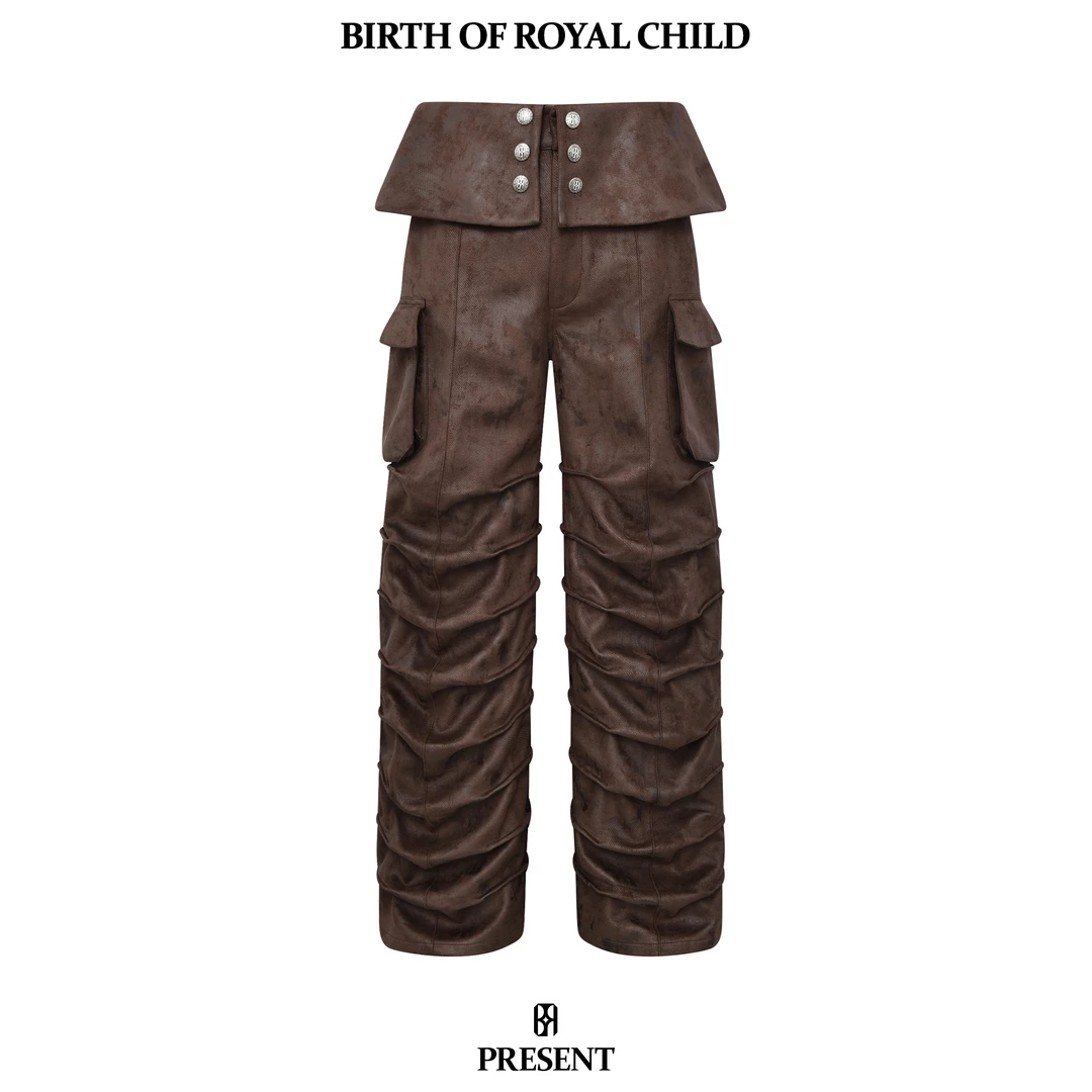 BIRTH OF ROYAL CHILD BORC 骑士铠甲长裤时尚复古设计师