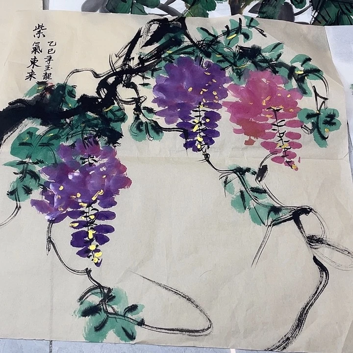 国画国画作品书法作品原稿50✖️50