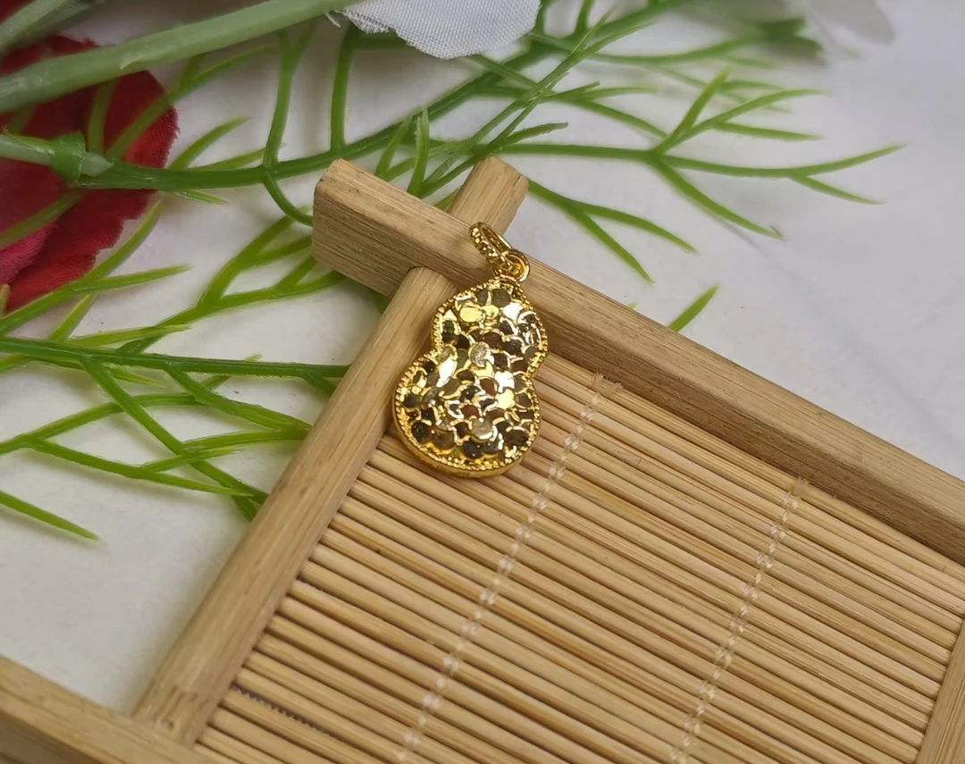 碎冰冰扁平葫芦吊坠
