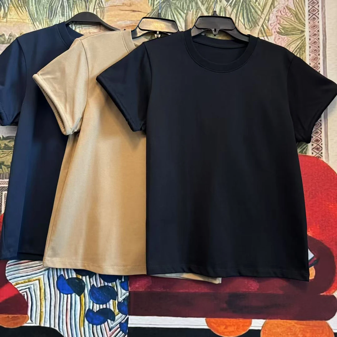 【大G精选】“人气街头” 简约设计小袖圆领T恤多色