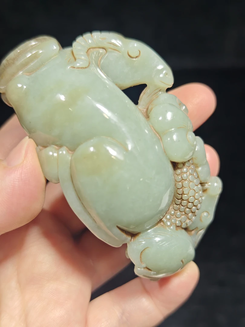 和田玉马上封侯摆件天然材质精美工艺