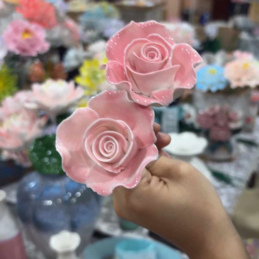 陶瓷花，20元发货，退款拉黑