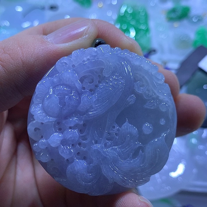 翡翠未镶嵌颈饰天然翡翠A货吊坠