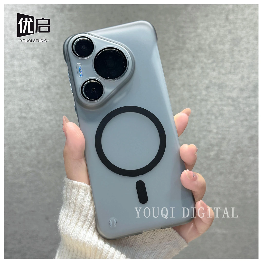 [冰雾散热无边框]适用华为Pura70pro手机壳超薄华为pura70磁吸款