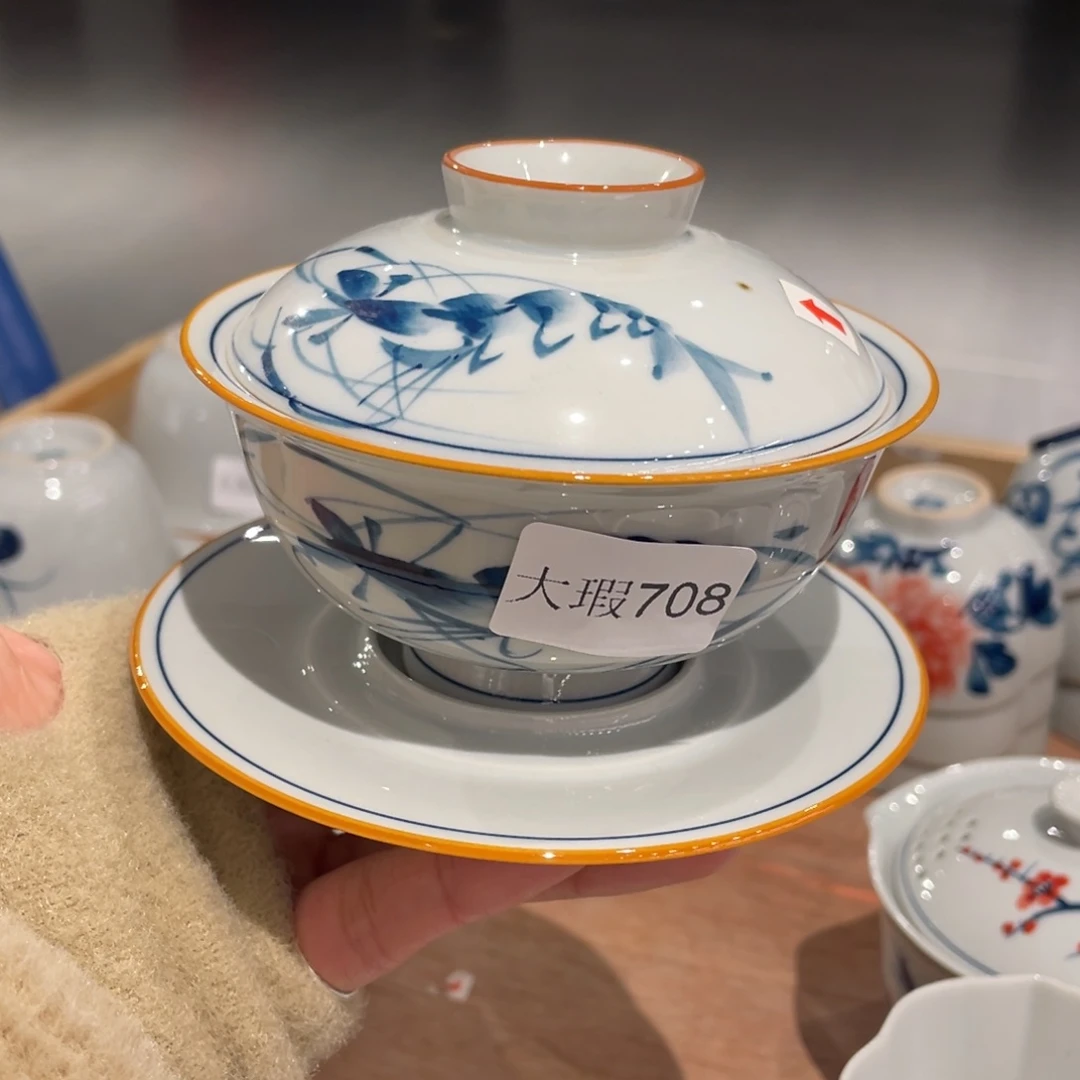 有瑕釉下彩纯手绘