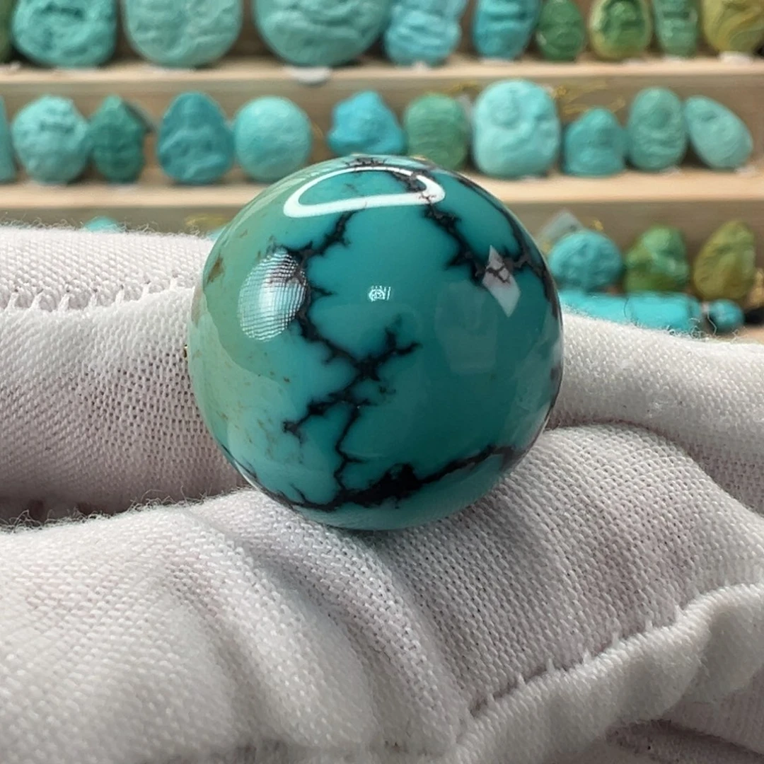 未镶嵌绿松石圆珠20.3mm