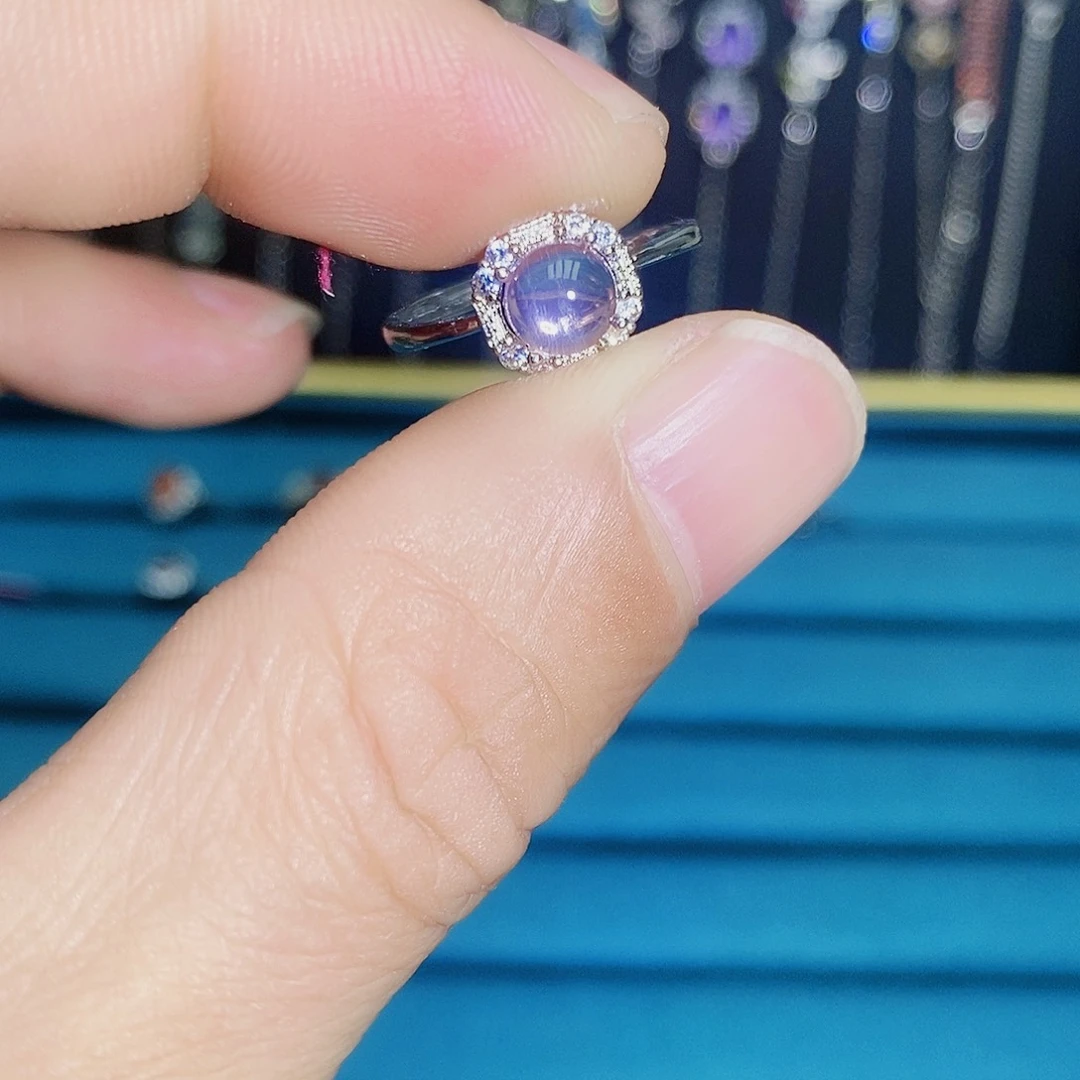 紫晶珠宝半成品银S925镶嵌