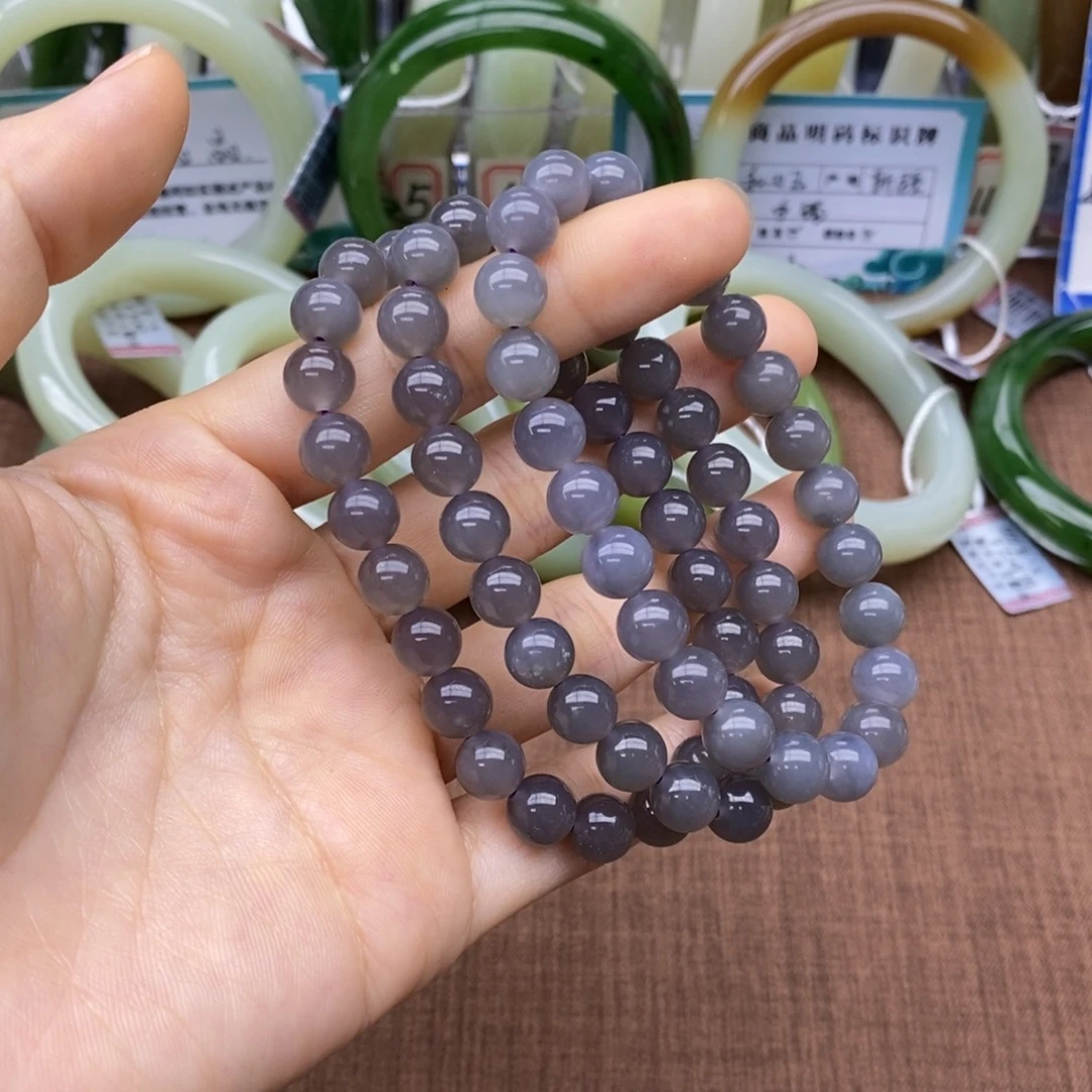 和田玉未镶嵌手串卡8