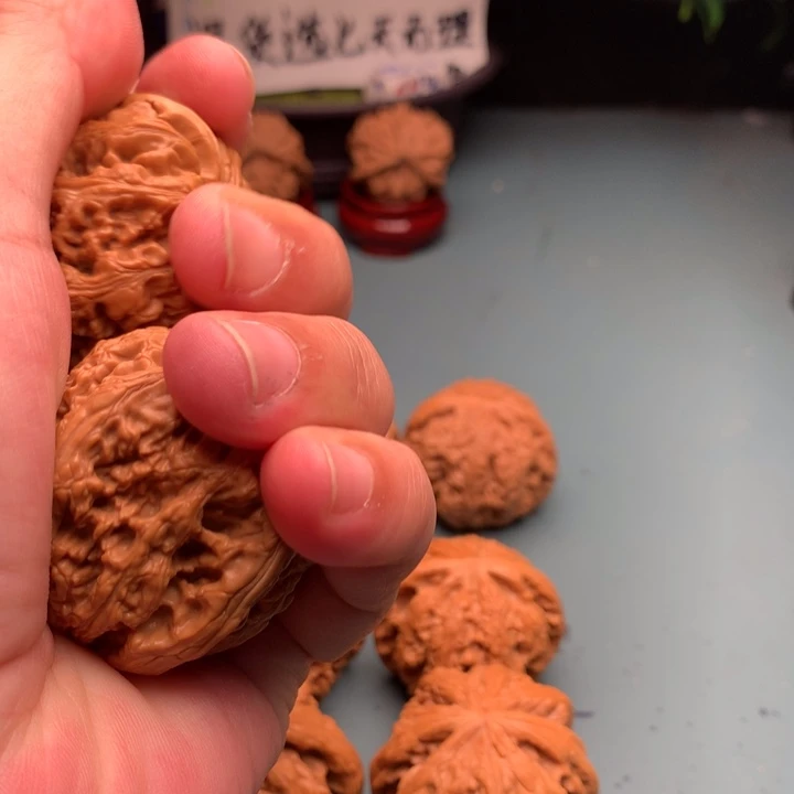 文玩核桃把件修粗筋4445