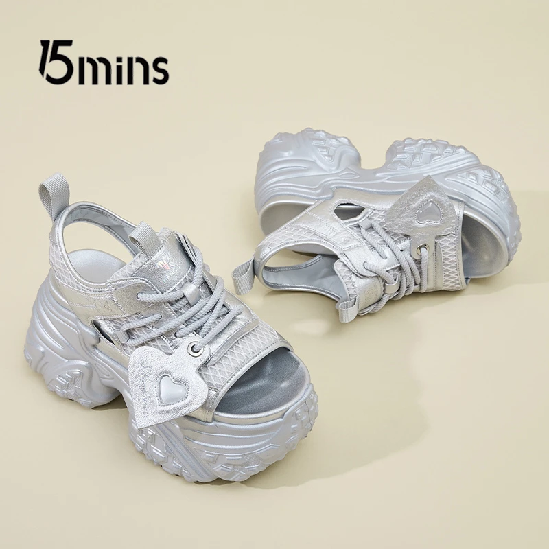 Z9315厚底凉鞋女2025夏季新款增高老爹鞋外穿百搭运动休闲沙滩鞋