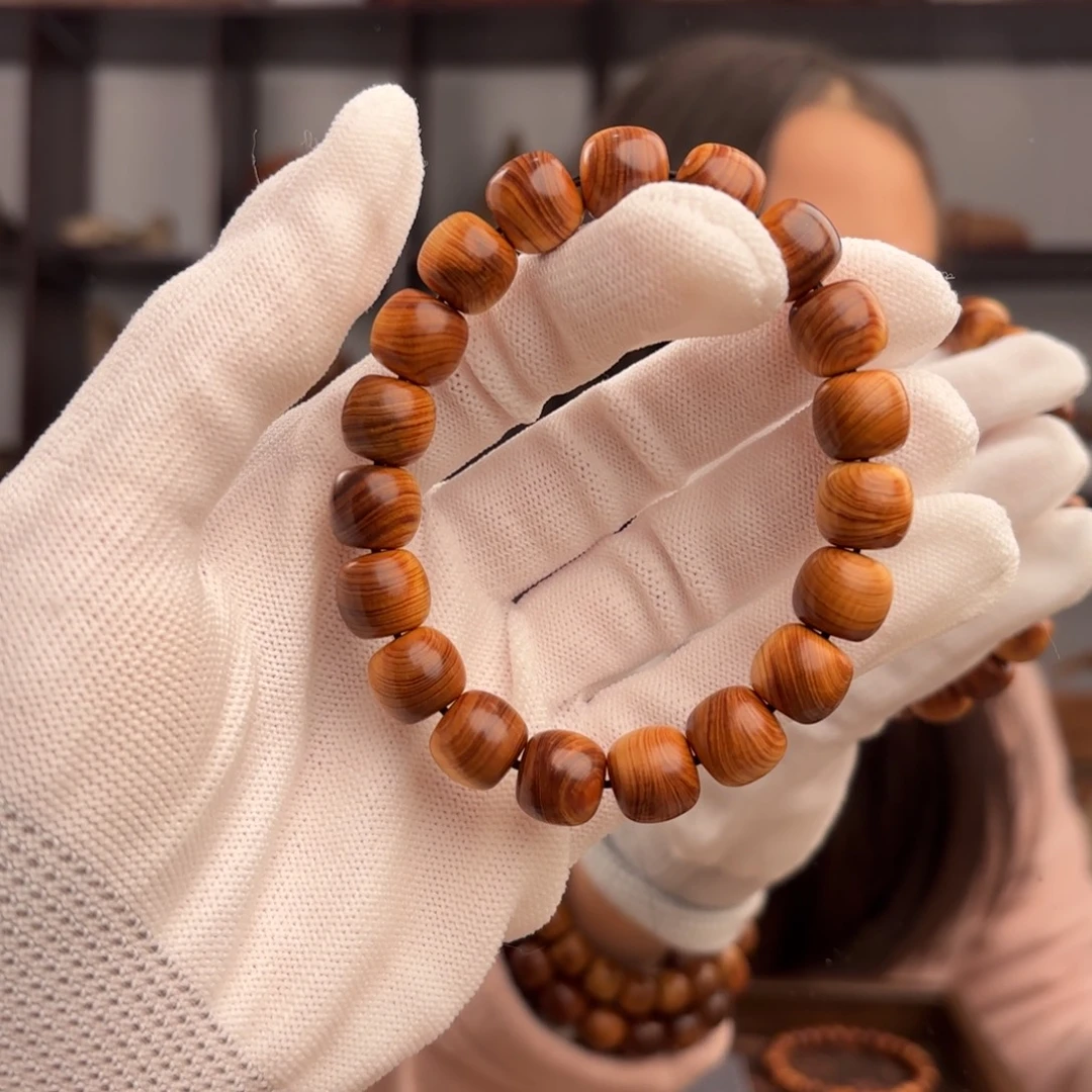 柏木（崖柏）手串/手链 干黑乱纹11.12甜香虫香料16