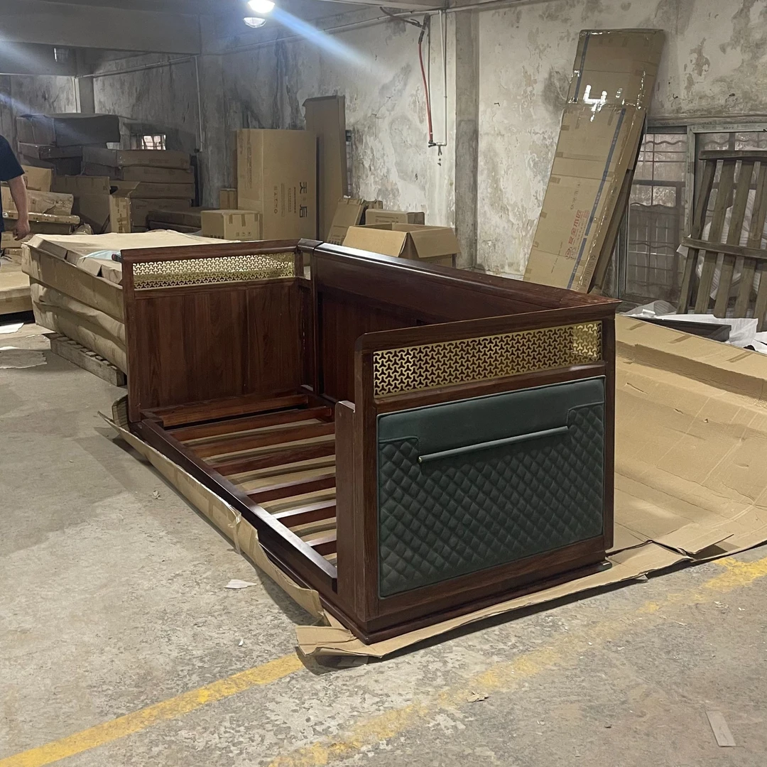 E025（瑕疵/无软包）240*92*88cm实木沙发【不包安装】库存尾货（铁一）