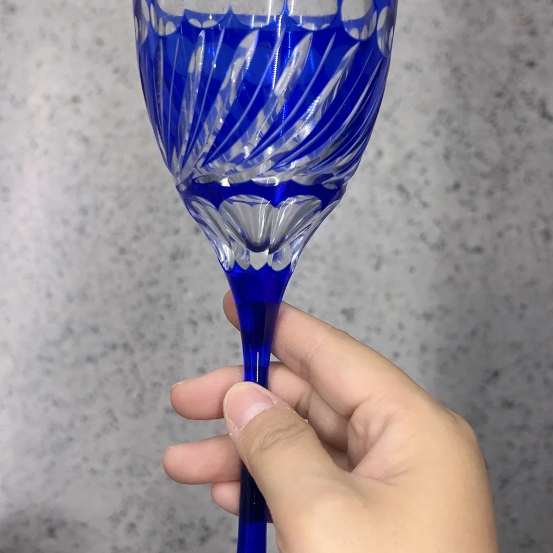 水晶玻璃平底款微瑕一个