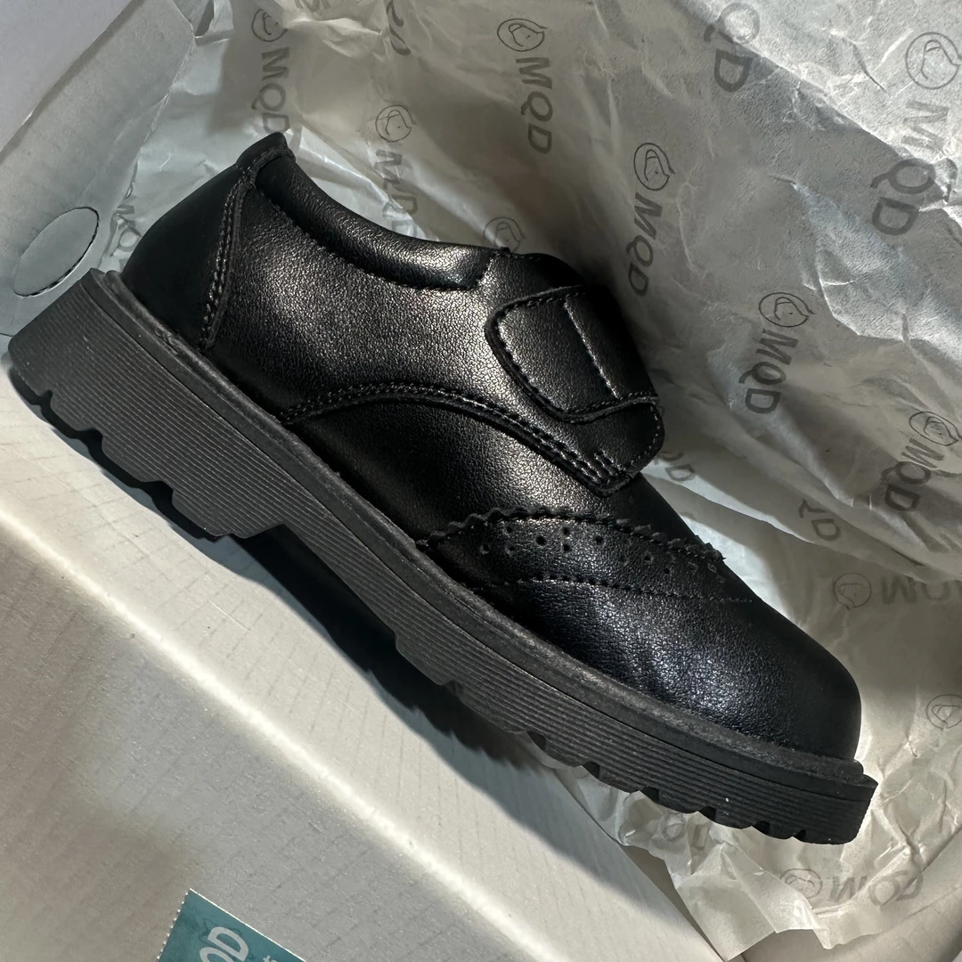 【26-37码】儿童时尚百搭休闲软底防滑舒适春秋简约小皮鞋 A002