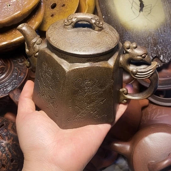 漳****?全手工制作宜兴紫砂壶