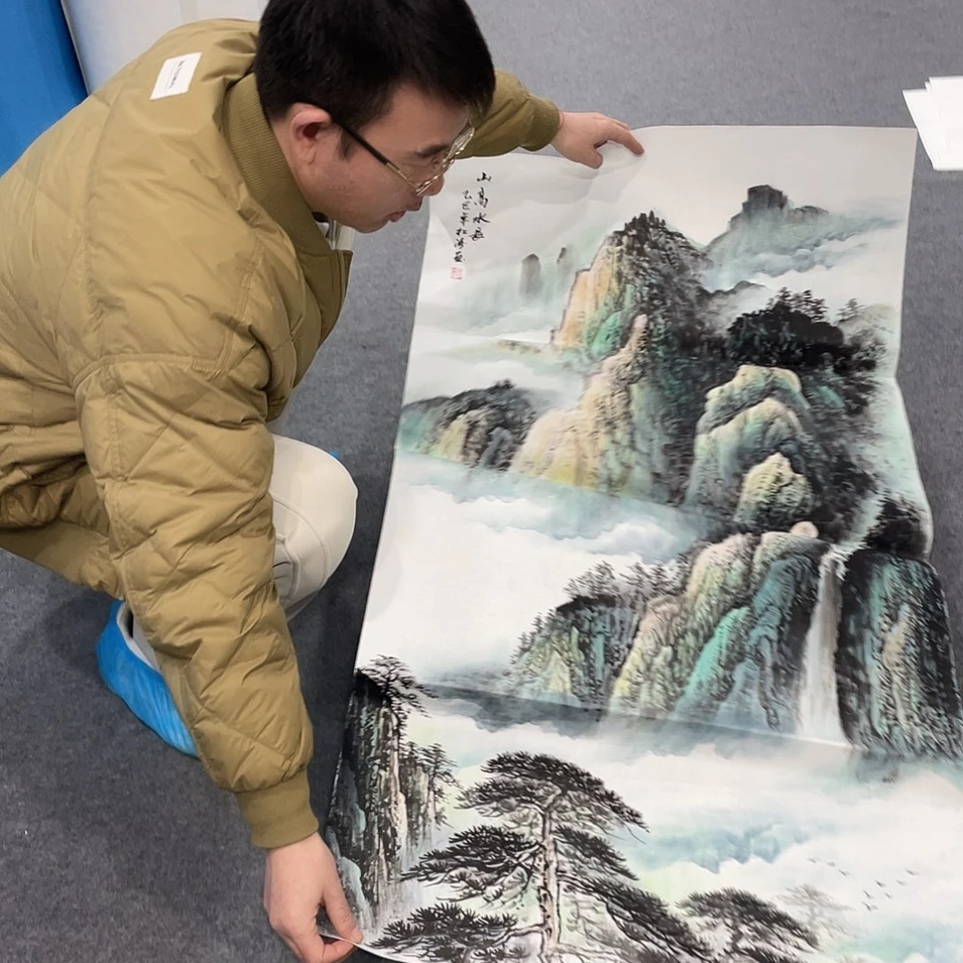 国画今天上午国画作品展示