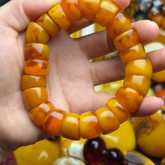 未镶嵌琥珀手链蜜蜡