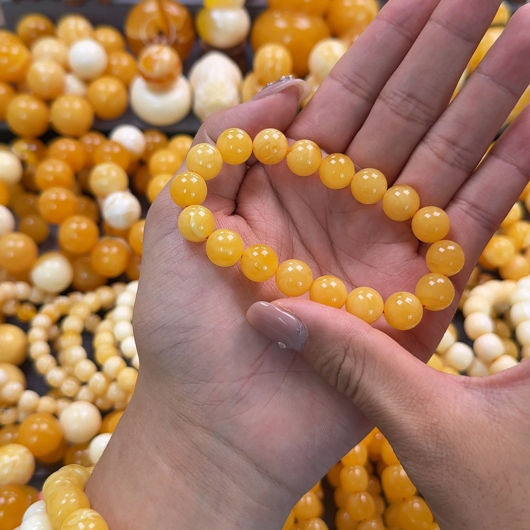 蜜蜡未镶嵌珠宝奇石11mm