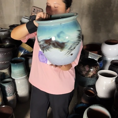 口25高28瑕疵一个盆瑕。