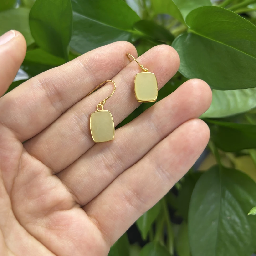 和田玉9×13蛋面925银颜色多样性发货拍一发一