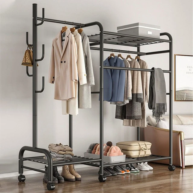 金属衣柜简易组装家用卧室出租房衣柜新款2024爆款挂衣橱结实耐用