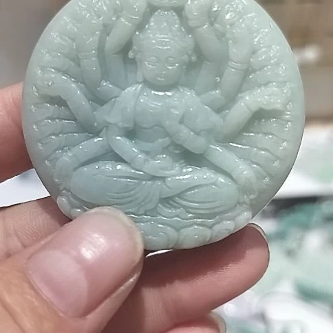 翡翠未镶嵌挂件天然缅甸翡翠A货吊坠
