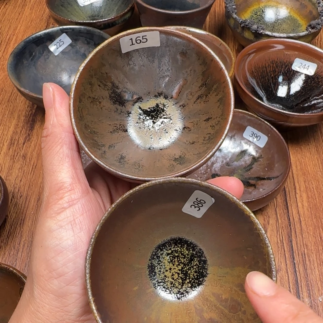 噼***啦柴烧建盏茶盏茶杯165 386