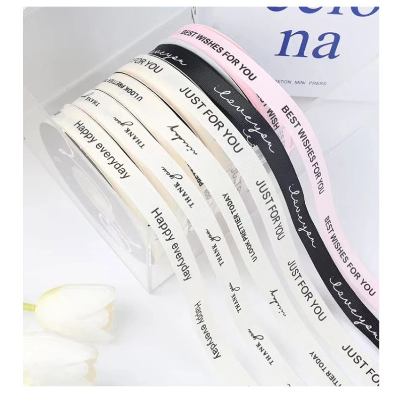 【喜儿】英文字母螺纹印刷丝带我爱你谢谢你彩带缎带1.5CM*40码批发