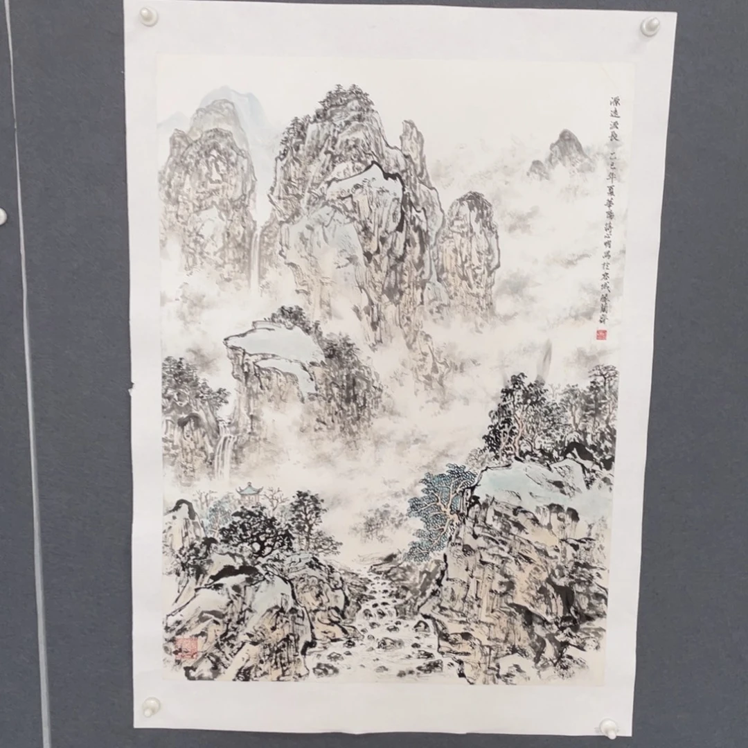 国画蒋心明老师绘画