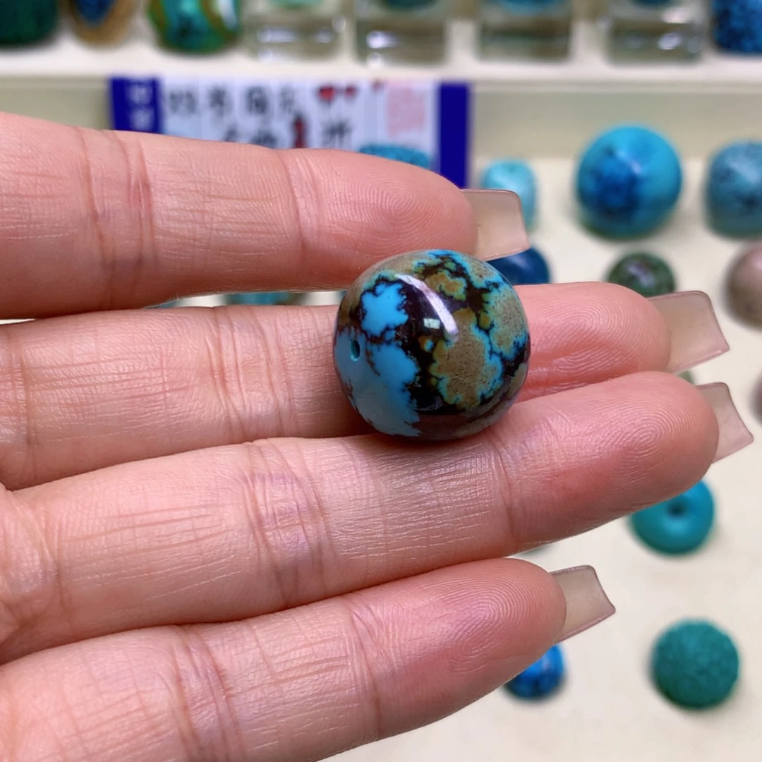 绿松石未镶嵌三彩随行