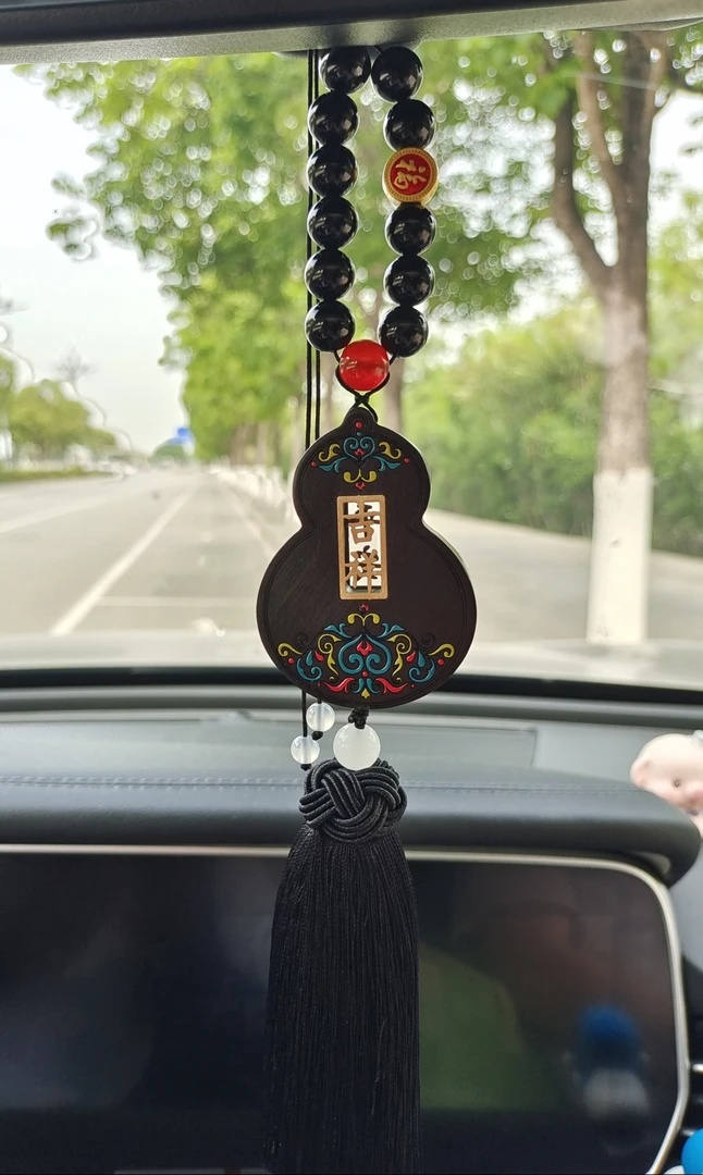 2025男士平安高档葫芦汽车挂饰出入车载车内挂件后视镜新款汽车挂